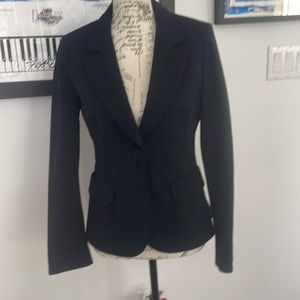 Navy fitted blazer .Teenflo TF, size 6, 90% cotton, well made, nicely trimmed
